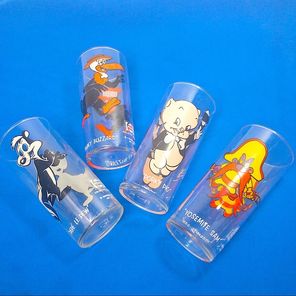 VTG 1973 Looney Tunes Collector Glasses Pepsi